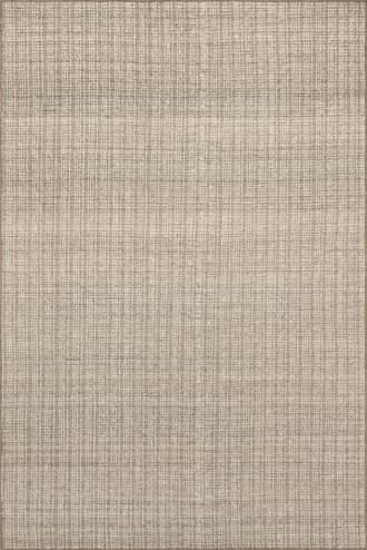 Light Brown 10' x 14' Ander Striped Wool-Blend Rug swatch