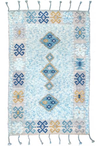 Shaggy Tribal With Braided Tassels Rug primary image