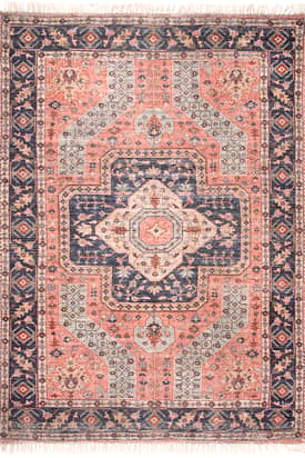 Rust 9' x 12' Ivied Grace Medallion Rug swatch