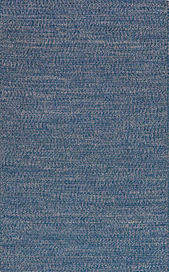 Blue 8' x 10' Beretta Braided Cotton Rug swatch