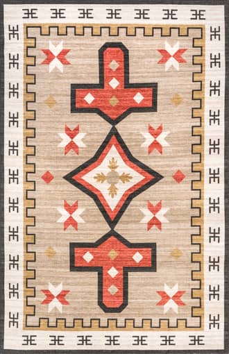 7' x 9' Devon Washable Aztec Rug primary image