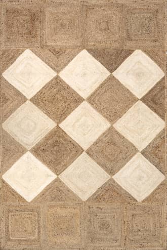 5' x 8' Ainslee Jute Bleached Trellis Rug primary image