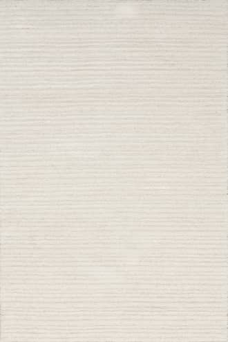Ivory 8' x 10' Southwest Striped Wool Rug swatch
