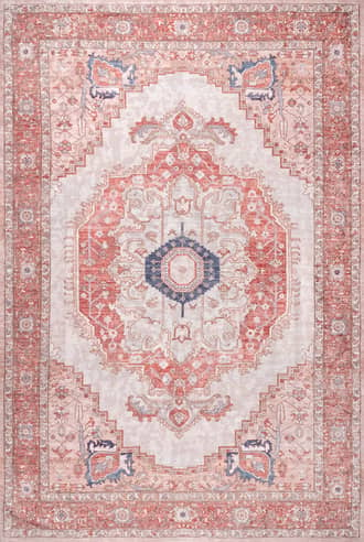 Red Plated Medallion Rug swatch