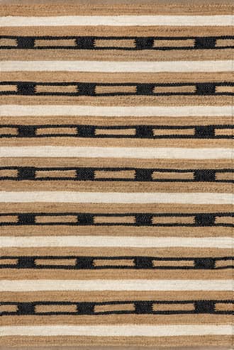 Natural 10' x 14' Raleigh Striped Jute Rug swatch