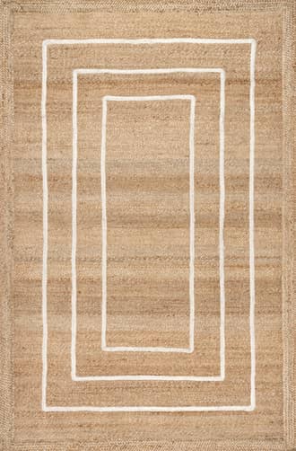 Ivory 2' x 8' Elmore Jute Flatweave Rug swatch