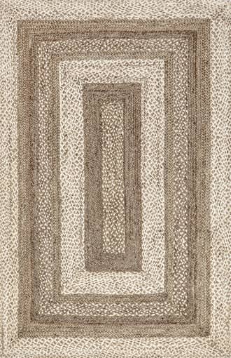 Natural 5' x 8' Braided Bengal Jute Rug swatch