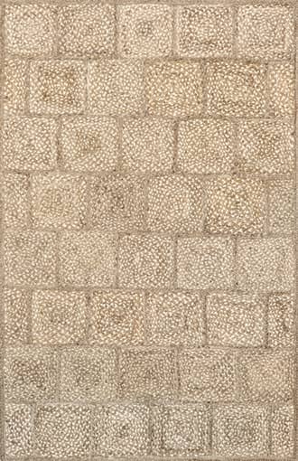Natural Annabella Jute Tiled Rug swatch