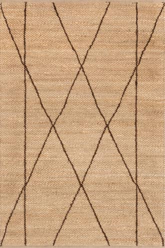 Natural Augusta Abstract Lined Jute Rug swatch