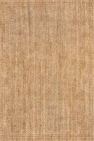 Natural 8' x 10' Norrie Textured Solid Jute Rug swatch
