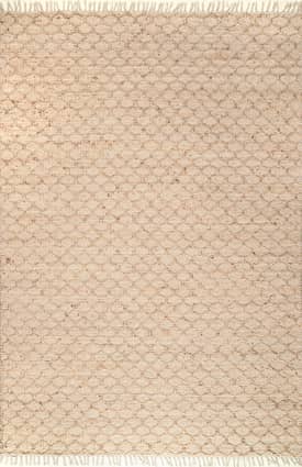 Natural 5' x 8' Flatwoven Diamant Rug swatch