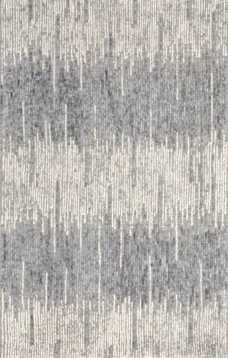 Grey 6' x 9' Lizzy Textured Sound Waves Rug swatch
