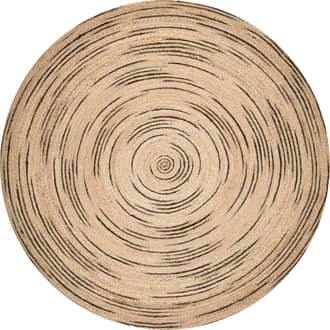 Natural 3' x 5' Swirl Braided Jute Rug swatch