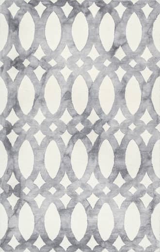 Gray Stained Glass Trellis Rug swatch