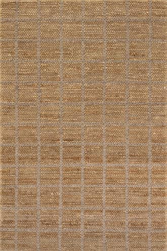 Penni Checked Jute and Wool Rug primary image