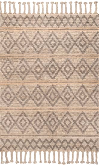 Natural 8' x 10' Haven Wool Textured Rug swatch