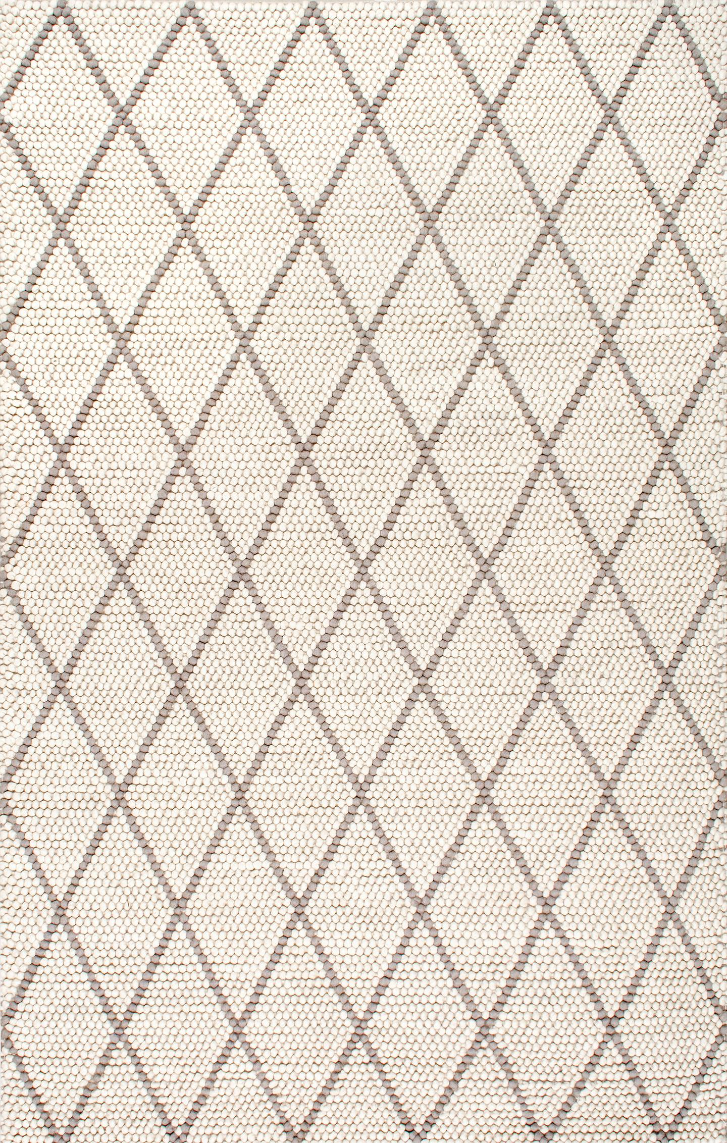 Handmade Diamond Trellis Rug Ivory Rugs Usa Options