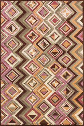Multicolor 8' x 10' Kathmandu Wool Rug swatch