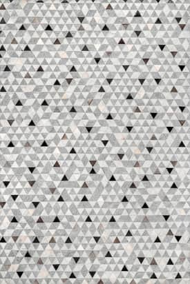 Gray Ruby Leather Mosaic Rug swatch