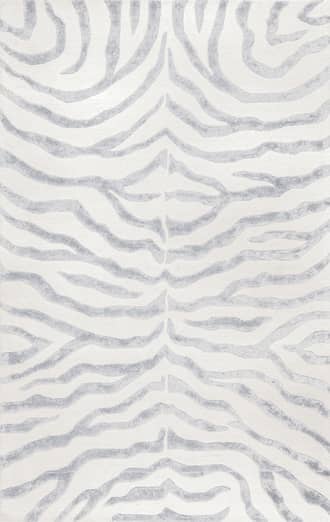 Grey Kylie Wool-Blend Zebra Rug swatch