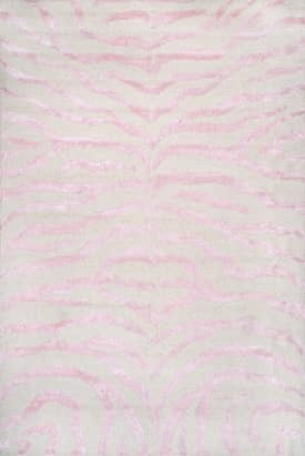 Pink 3' x 5' Kylie Wool-Blend Zebra Rug swatch