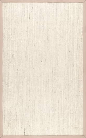 5' x 8' Bordered Bleached Sisal Rug primary image