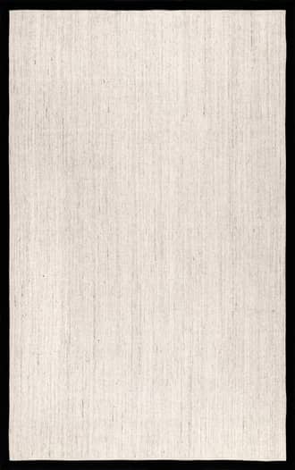 Black 2' 6" x 8' Bordered Bleached Sisal Rug swatch