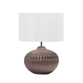 Gray 20-inch Ceramic Honeycomb Recessed Table Lamp swatch