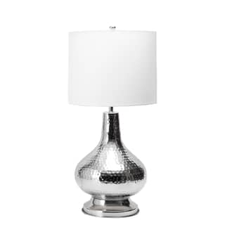 25-inch Hammered Iron Ornate Teardrop Table Lamp primary image