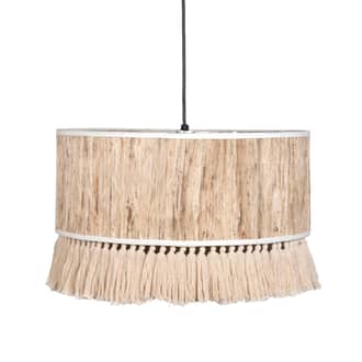 8-inch Rattan Iron Raffia Pendant Lamp primary image