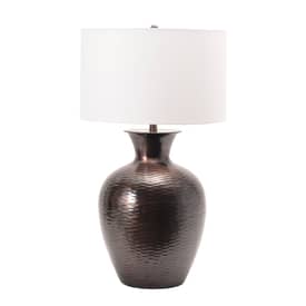 Copper 27-inch Glazed Iron Vase Table Lamp swatch