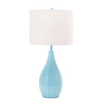 25-inch Glazed Aluminum Teardrop Table Lamp primary image