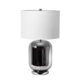 Silver 27-inch Shaded Glass Standard Table Lamp swatch