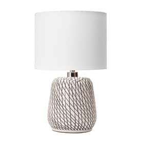 Beige 23-inch Glass Fishnet Urn Table Lamp swatch