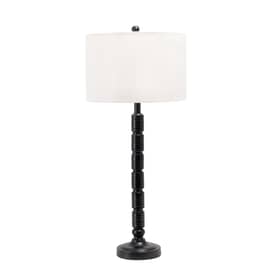 Black 35-inch Steel Candlestick Table Lamp swatch