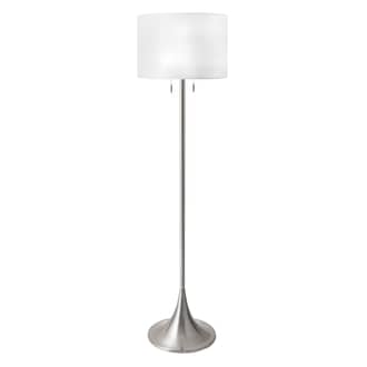 Silver 64-inch Iron Staff Pole Floor Lamp swatch