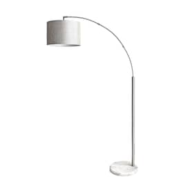 Silver 69-inch Arched Marble Rod Floor Lamp swatch