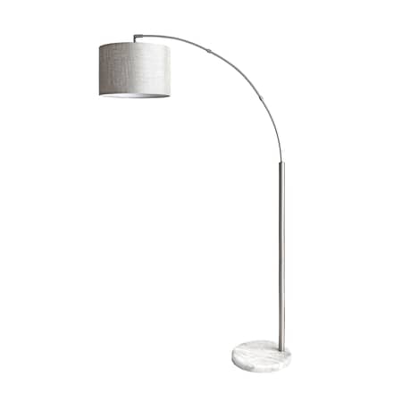 Shop Silver 69-inch Arched Marble Rod Floor Lamp from RugsUSA on Openhaus