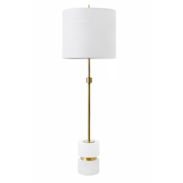 Angstrom 31 Inch Alabaster Mounted Pole, 31 Inch Tall Table Lamps