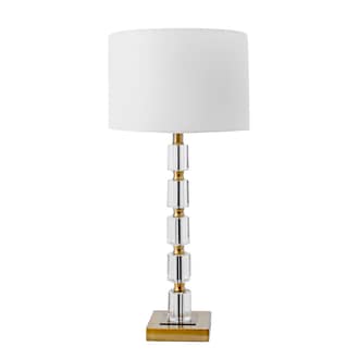 Brass 29-inch Crystal Pole Table Lamp swatch