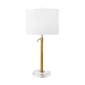 Gold 26-inch Crystal Industrial Staff Table Lamp swatch