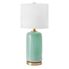 Green 26-inch Glazed Ceramic Vase Table Lamp swatch