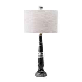 Black 31-inch Tapered Marble Candlestick Table Lamp swatch