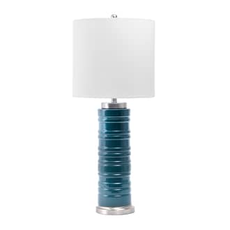 36-inch Grooved Ceramic Column Table Lamp primary image