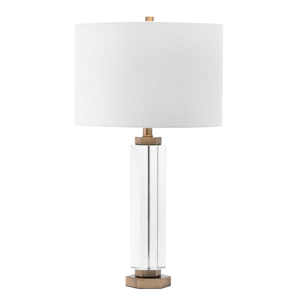 Crystal Prism Pillar Table Lamp, Glass Prism Table Lamp Shade