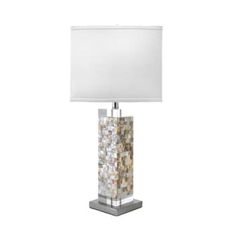 Nickel 29-inch Mosaic Shell Prism Table Lamp swatch