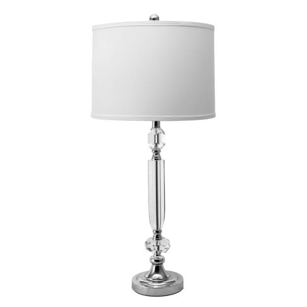 32 Inch Crystal Table Lamp Chrome, 32 Inch Crystal Table Lamps