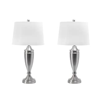 30-inch Polished Metal Chaliced Table Lamp (Set of 2) primary image