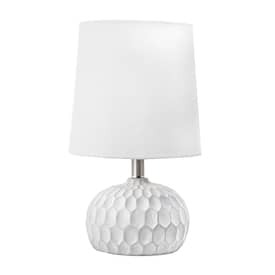 Light Gray 16-inch Recessed Cement Globe Table Lamp swatch