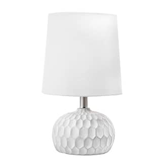 Light Grey 16-inch Recessed Cement Globe Table Lamp swatch